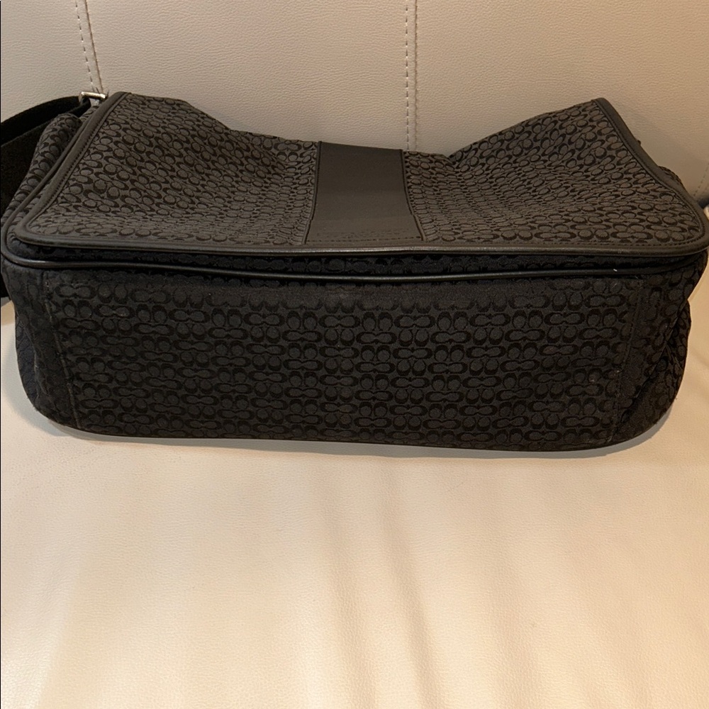 Coach Signature Hudson Laptop Black Men's Messenger Bag - Picture 14 of 16